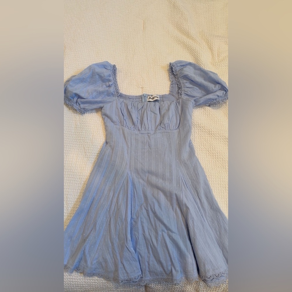 Princess Polly Light Blue Mini Dress
